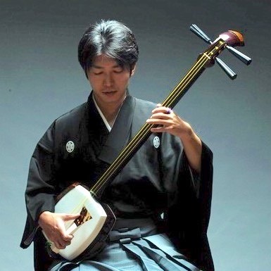 津軽三味線奏者の田岡隷山さん
