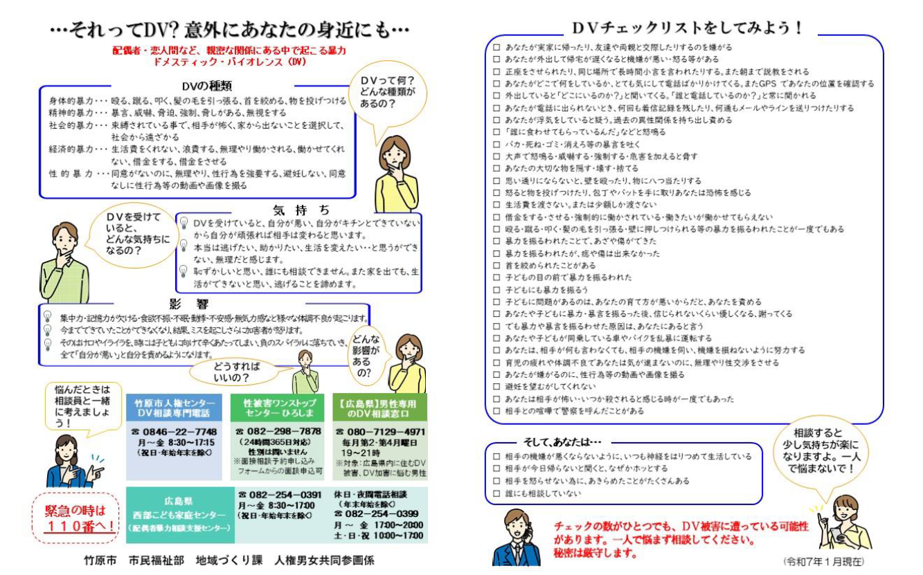 DVチェックシート