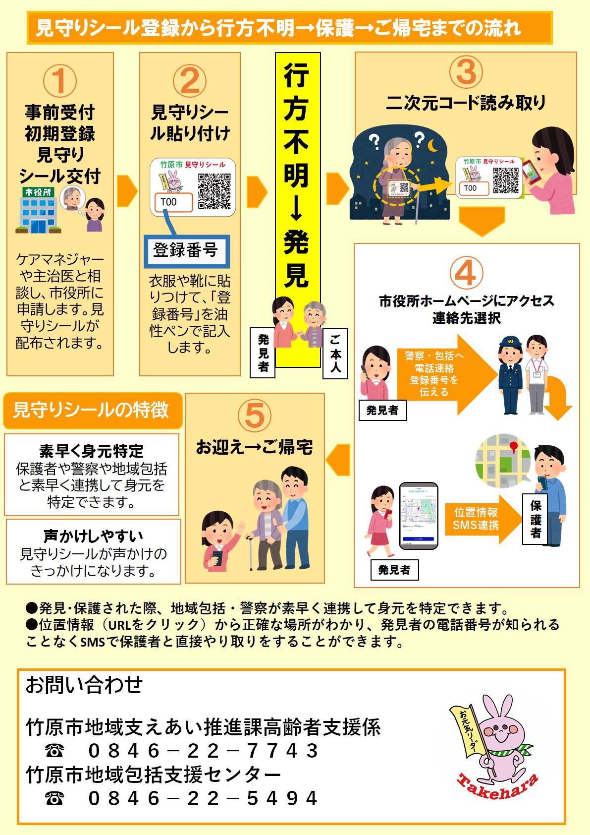 見守りシールチラシ2