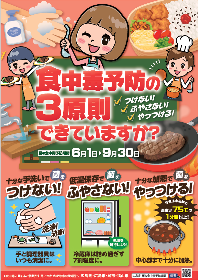 夏の食中毒予防月間