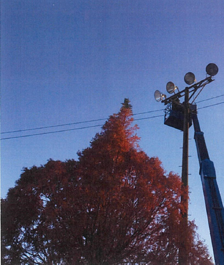 竹原西小学校屋外照明改修1