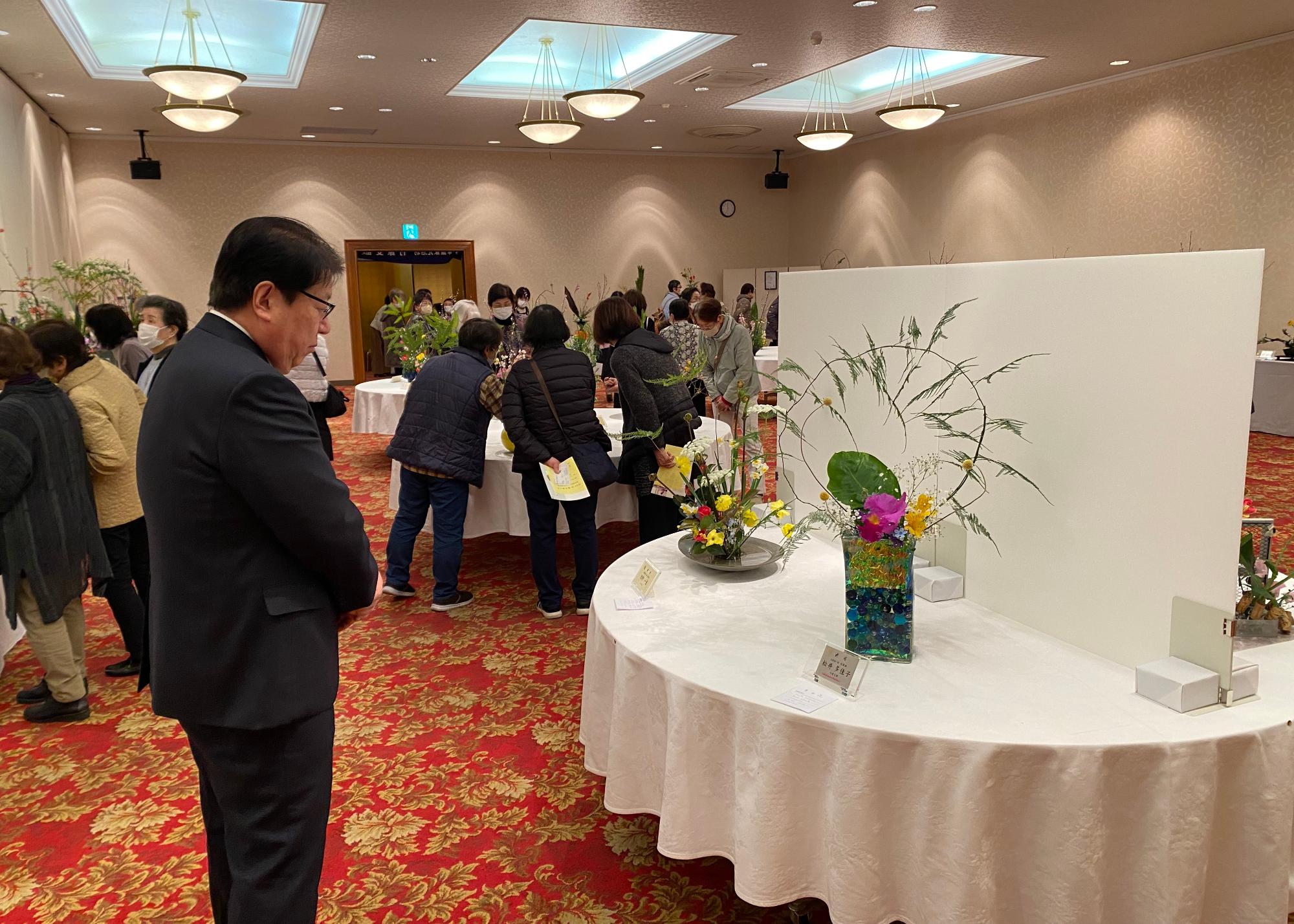 240217_池坊竹原支部いけばな池坊展