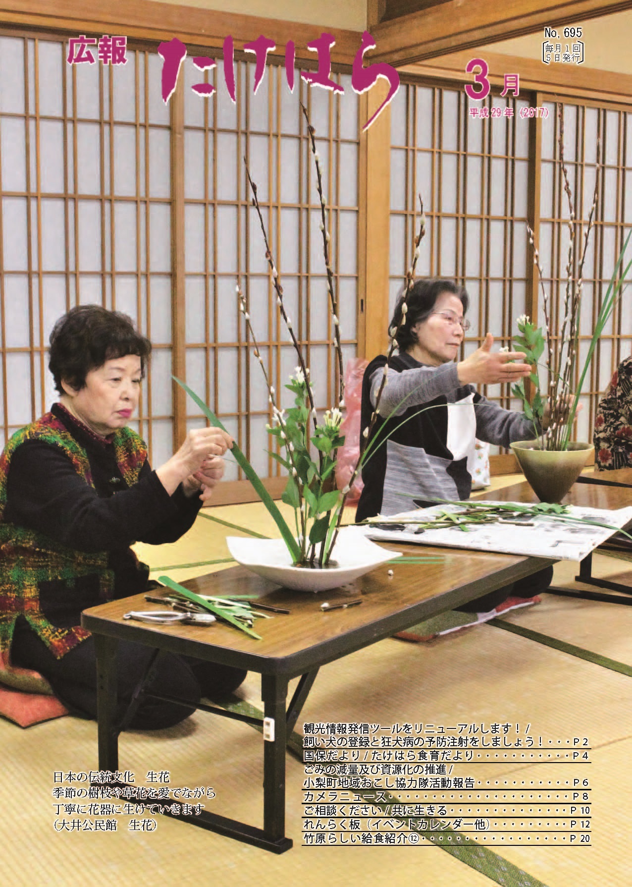 広報たけはら平成29年3月号表紙