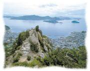 海を一望できる黒滝山の写真