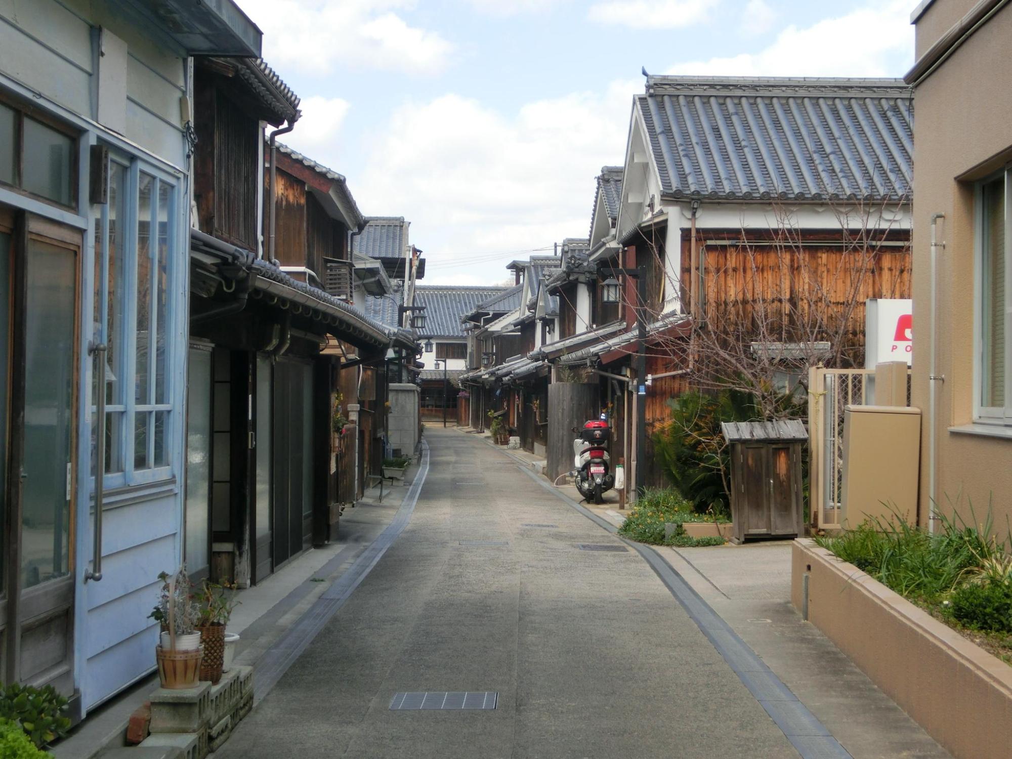 御手洗地区の路地の写真