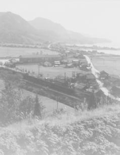 昭和28年頃の大乗地区の同じアングルで撮られている写真