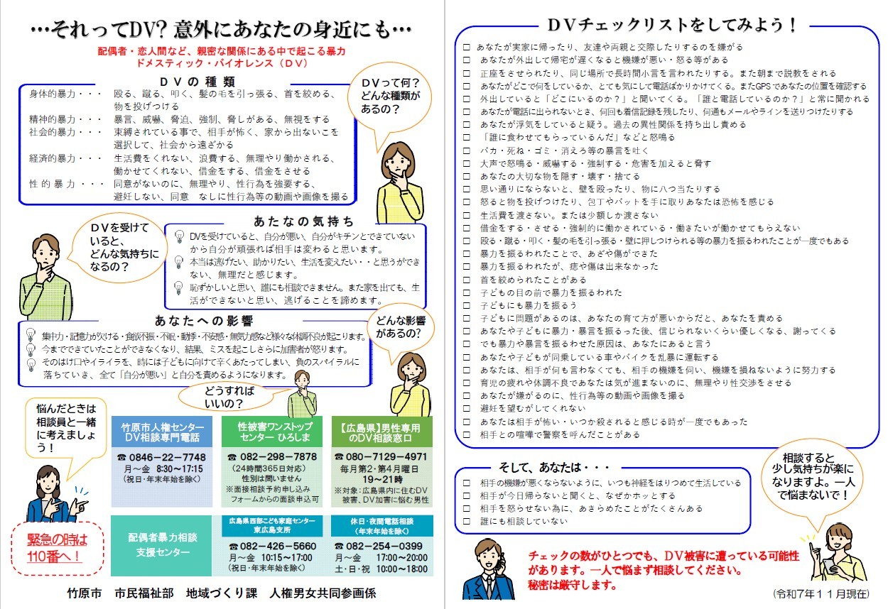 DVチェックシート