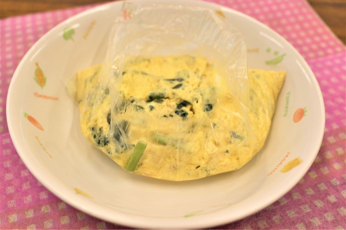 ポリ袋オムレツ
