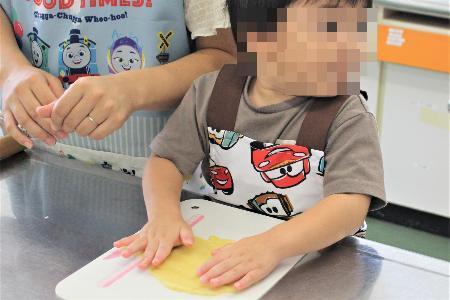 生地を整える様子