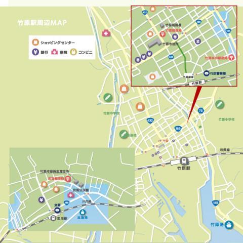 竹原駅周辺マップ